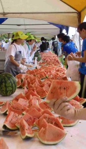 すいか切り取り