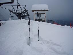 右がスノーシュー左がツボ足