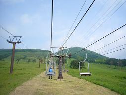 ロープウェイでいっきに