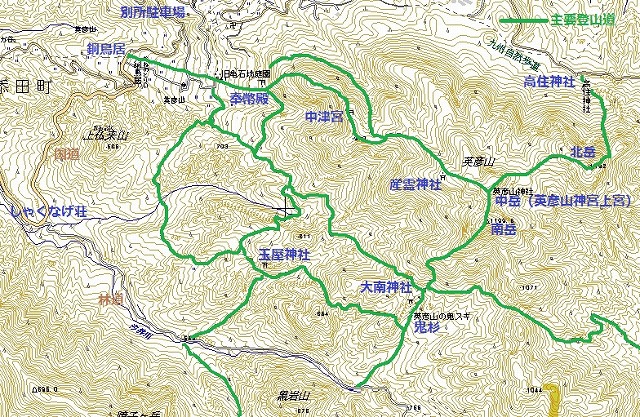 英彦山登山道