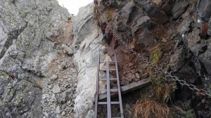 不帰キレット2峰北峰へ7