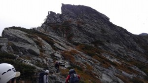 不帰キレット2峰北峰へ3