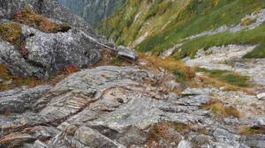 不帰キレット2峰北峰へ4