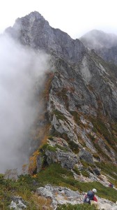 不帰キレット2峰北峰へ2